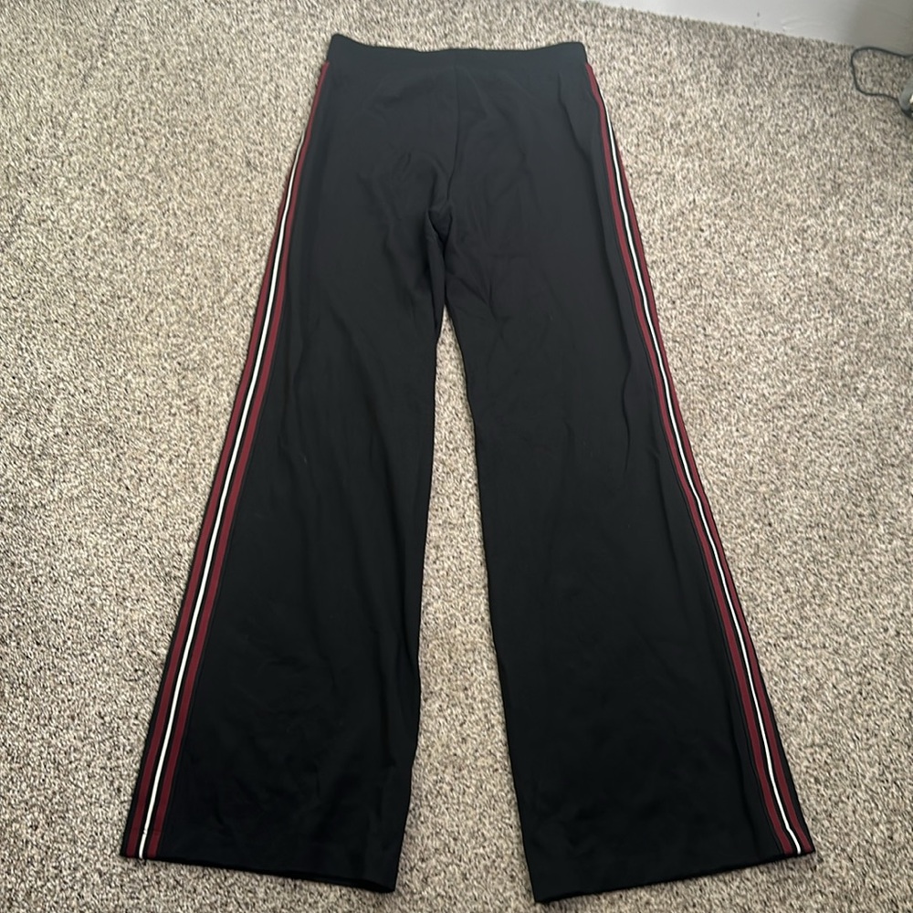 Express wide leg flares pull on pant size small black side strip - Picture 7 of 8